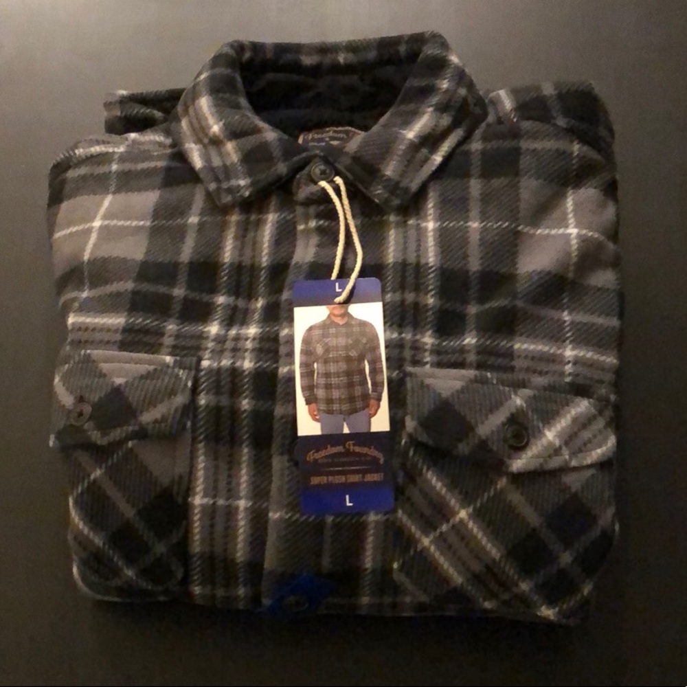 NWT Freedom Foundry Men’s Super Plush Shirt Jacket